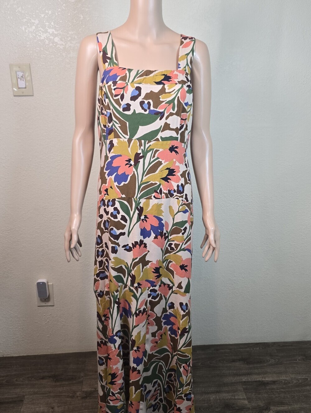 Sam & Jess Floral Maxidress Square Neck Size 1x - Picture 5 of 15